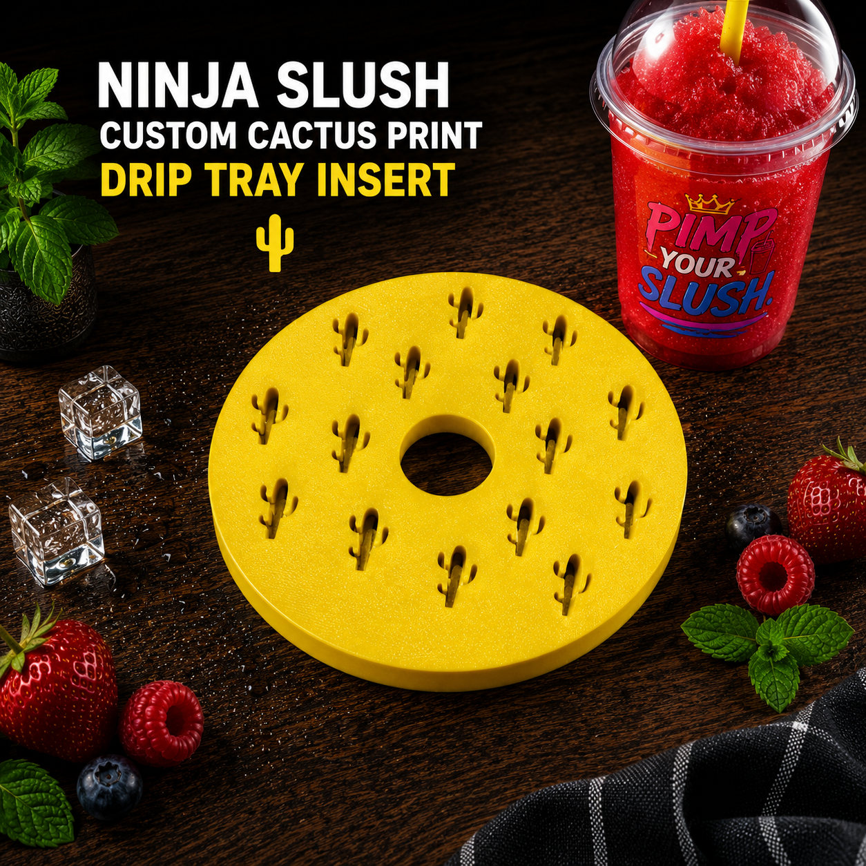 ninja slush custom cactus drip tray insert