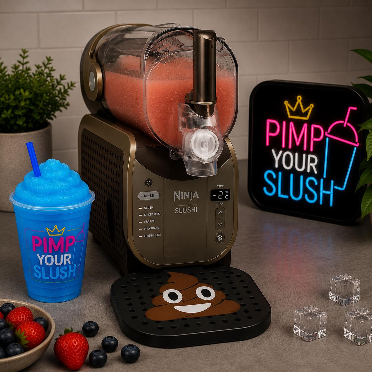 Poop Emoji Abtropfschale – Kompatibel mit Ninja SLUSHi MAX®