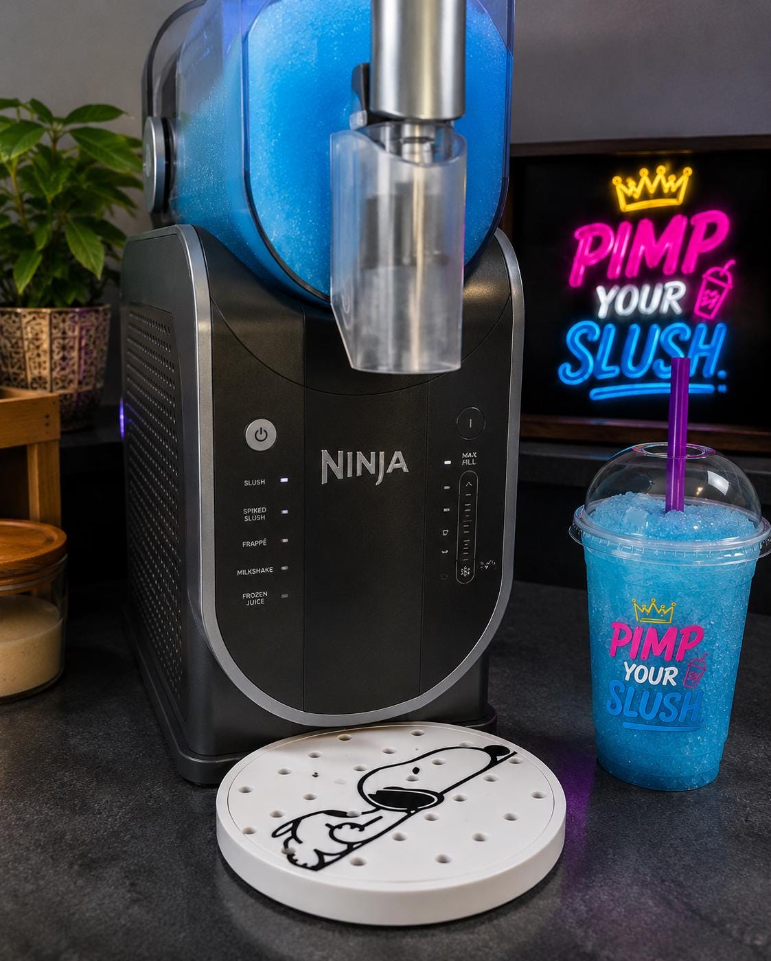 Snoopy Sleeping Abtropfschale – Kompatibel mit Ninja Slush®