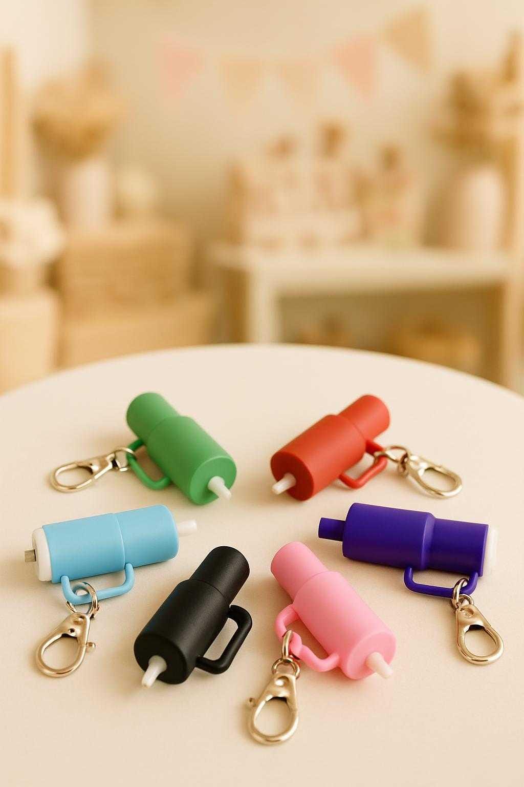 Porte-clés gobelet Tumbler – Accessoire Kawaii, , Cadeau Original, Idée Cadeau Mignon, Porte-clé Baume à Lèvres