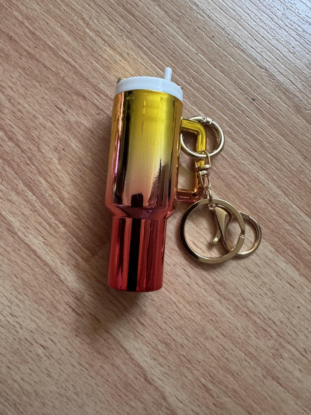 Porte-clés gobelet Tumbler – Accessoire Kawaii, , Cadeau Original, Idée Cadeau Mignon, Porte-clé Baume à Lèvres
