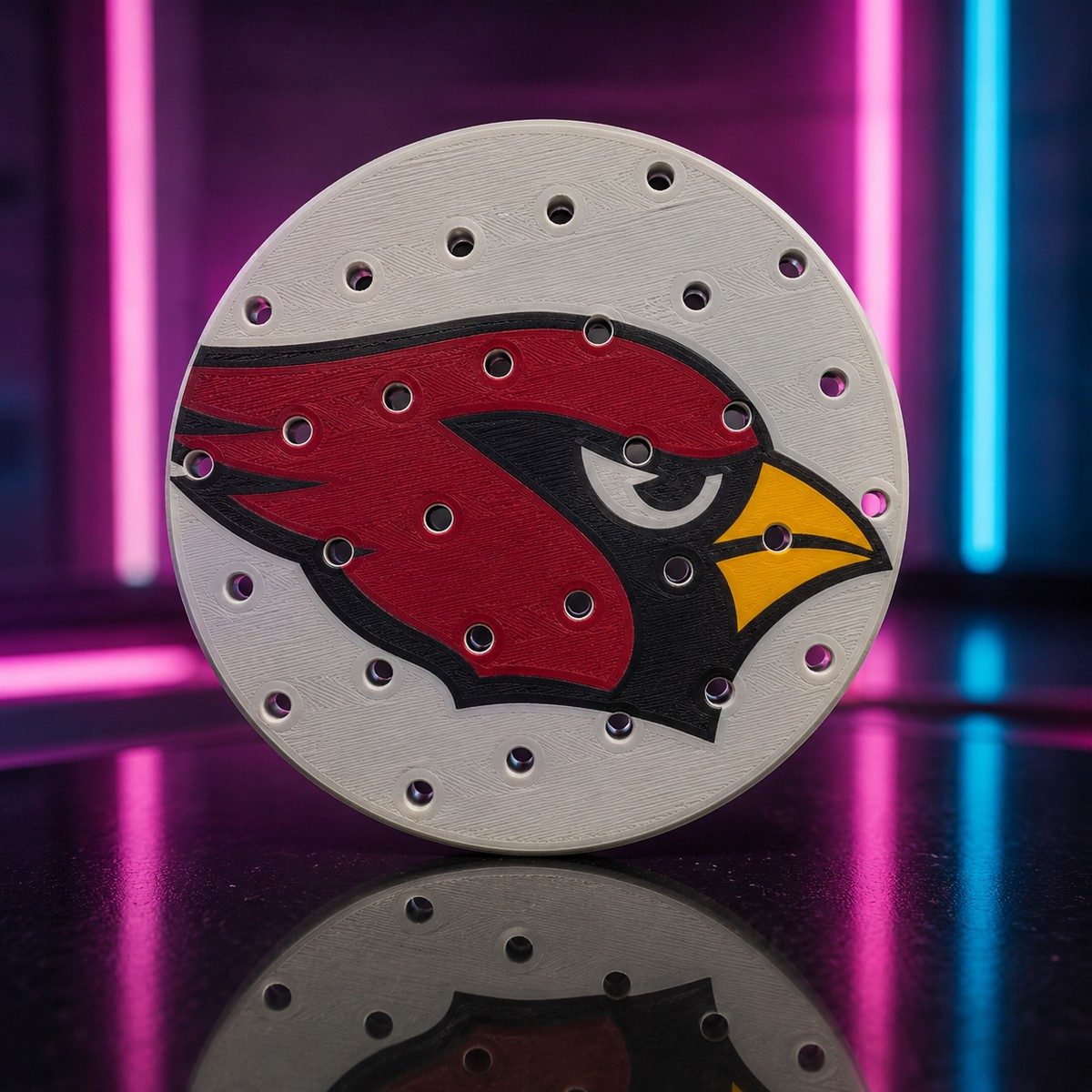 CLASSIC 1/5 – Égouttoir Arizona Cardinals – fond néon