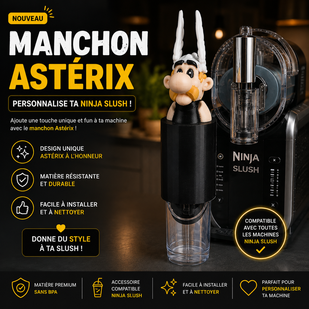 Asterix Griffhülle – Kompatibel mit Ninja Slush®