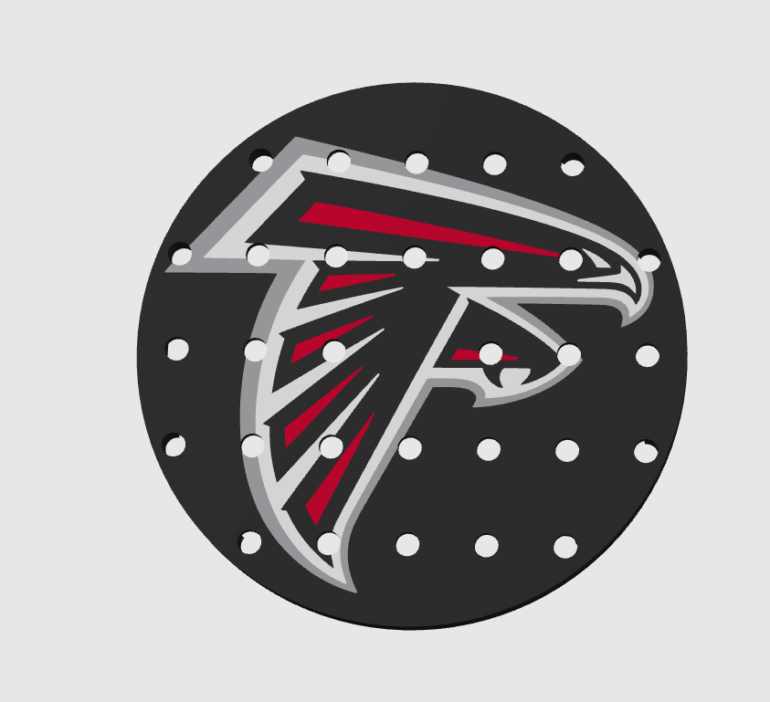 CLASSIC 4/5 – Égouttoir Atlanta Falcons – vue sur fond blanc