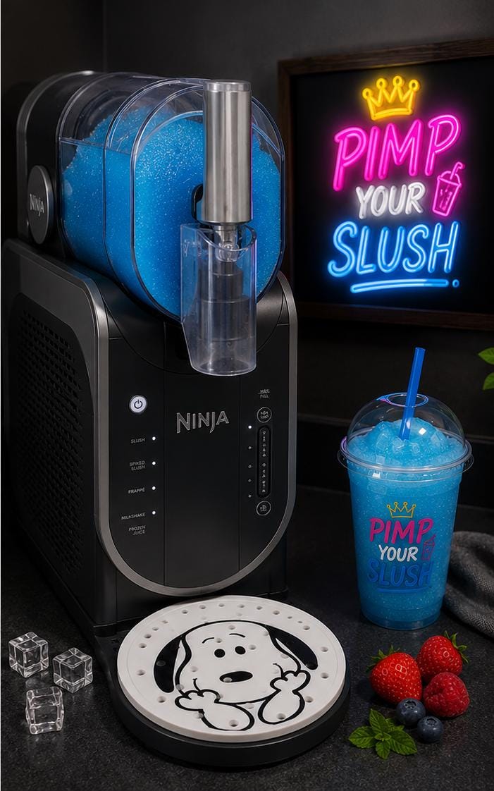 Snoopy Smiling Abtropfschale – Kompatibel mit Ninja Slush®
