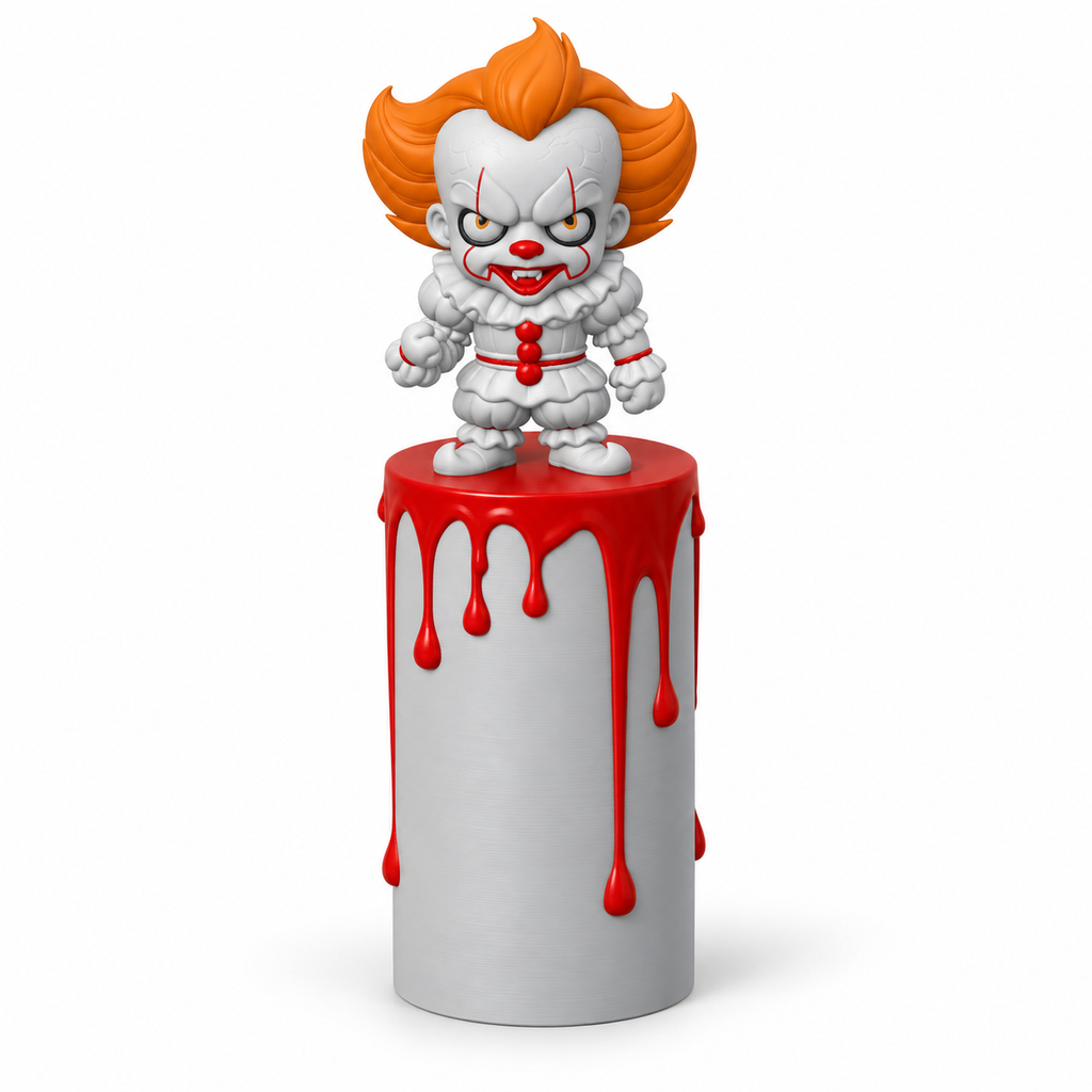 Manchon clown sanglant imprimé en 3D