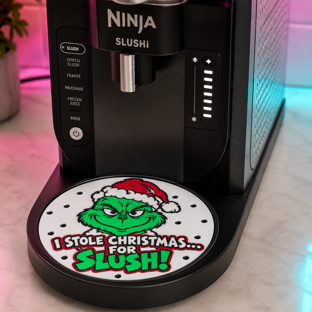 Égouttoir de Noël installé sur Ninja SLUSHi – machine non incluse