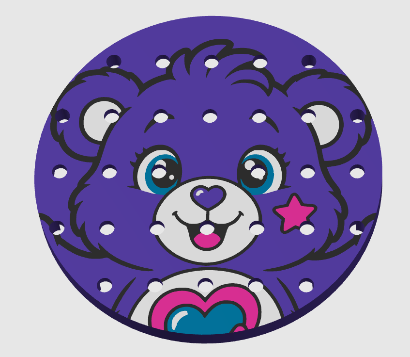Design de l’égouttoir Ours violet