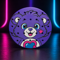 Égouttoir Ours violet sur fond néon