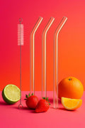 paille en verre 21cm droite ou courbé – Accessori per cannucce