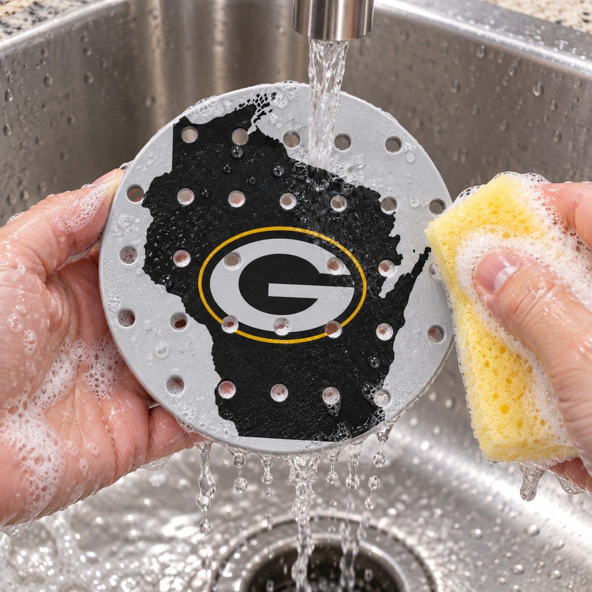CLASSIC 5/5 – Égouttoir Green Bay Packers – lavage à la main