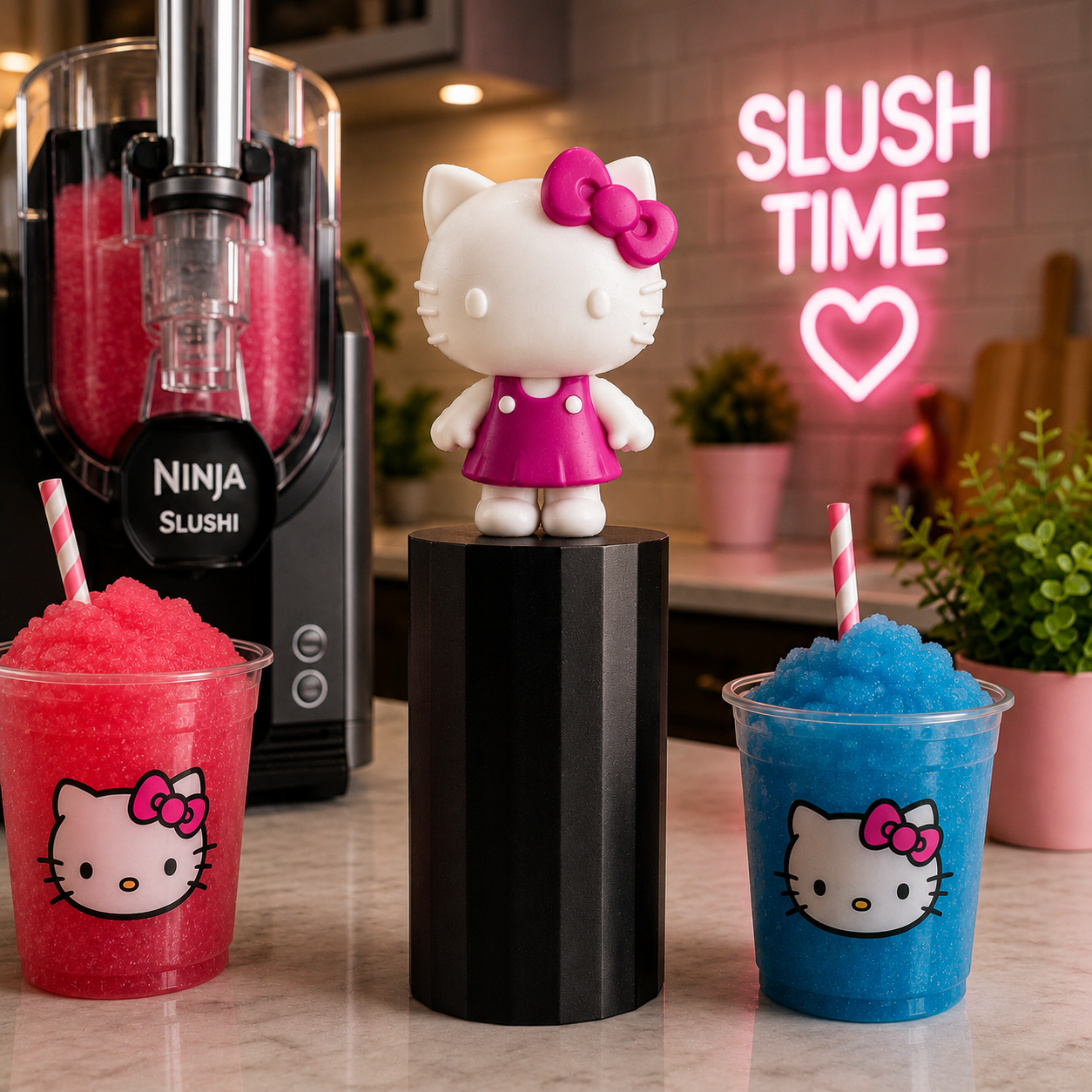 ninja slushi handle covers hello kitty