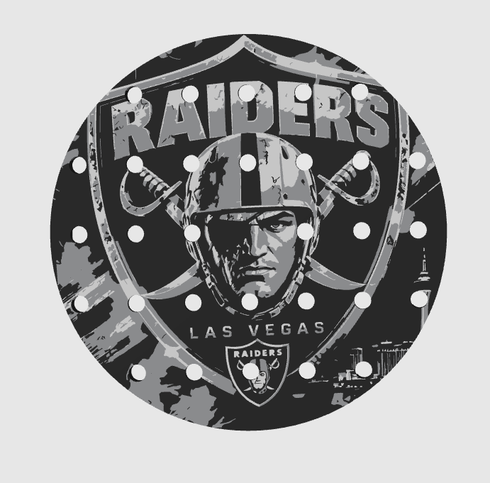 CLASSIC 4/5 – Égouttoir Las Vegas Raiders – vue sur fond blanc