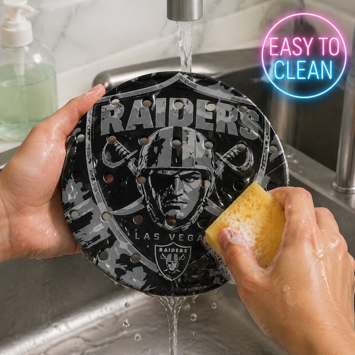 CLASSIC 5/5 – Égouttoir Las Vegas Raiders – lavage à la main