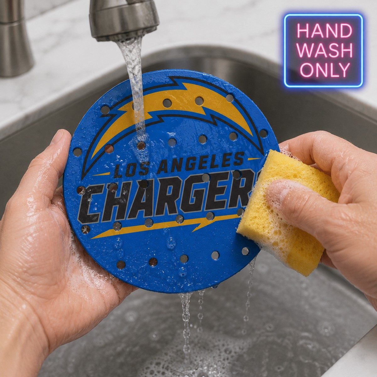 CLASSIC 5/5 – Égouttoir Los Angeles Chargers – lavage à la main