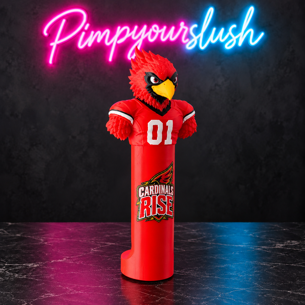 Manchon Cardinals avec mascotte seul — vue 1