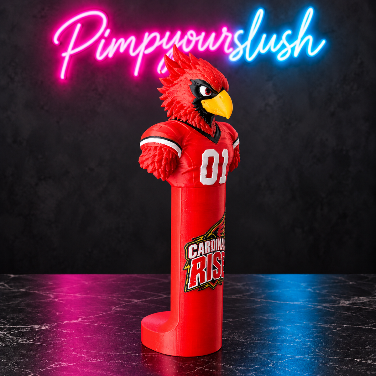Manchon Cardinals avec mascotte seul — vue 2
