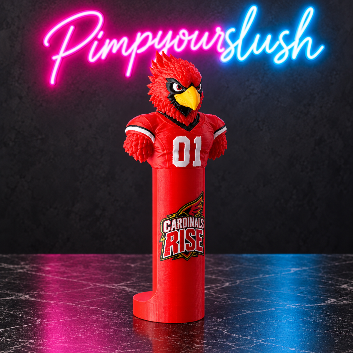 Manchon Cardinals avec mascotte seul — vue 4