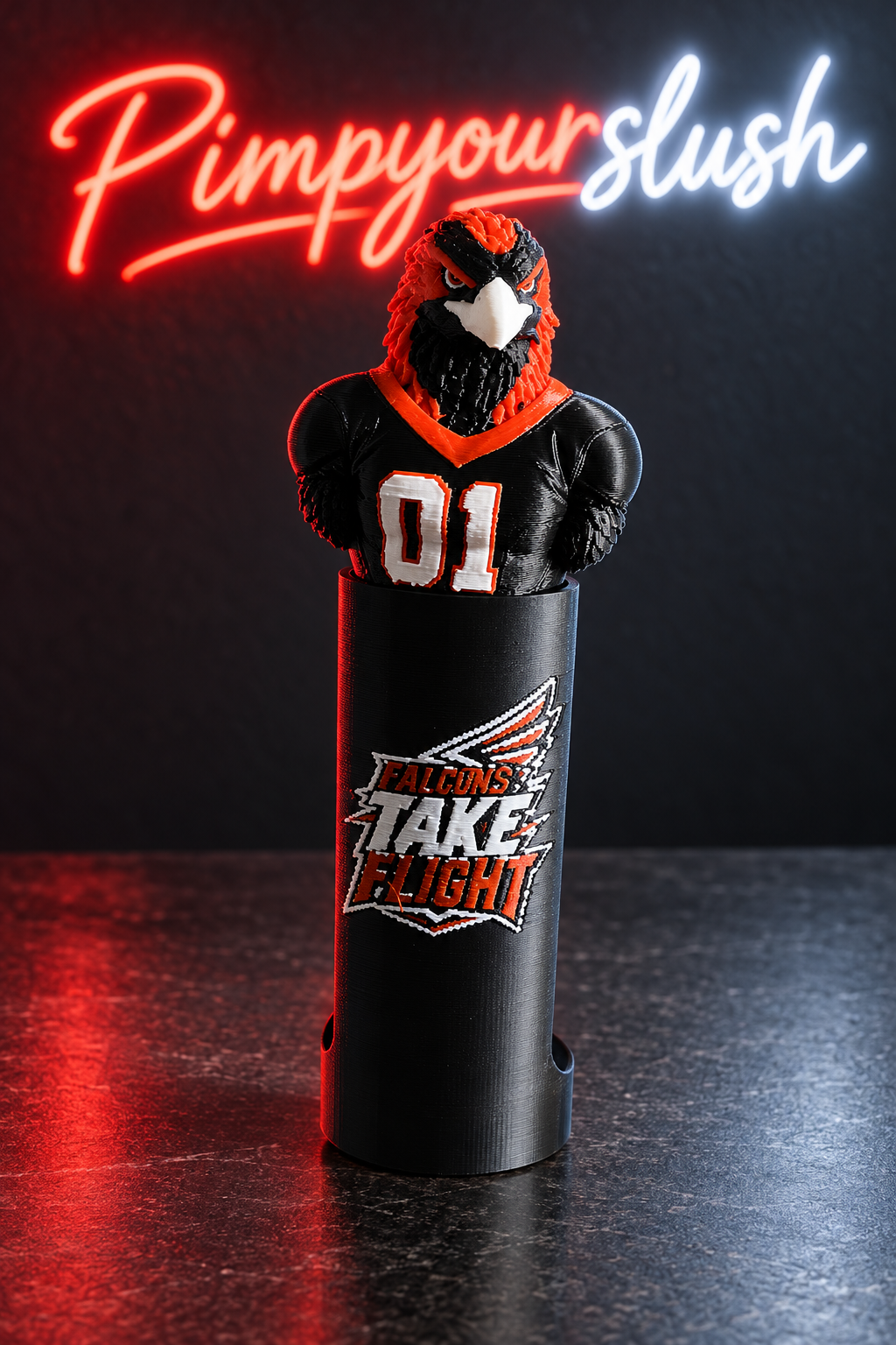 Manchon Falcons Take Flight complet avec mascotte hors machine