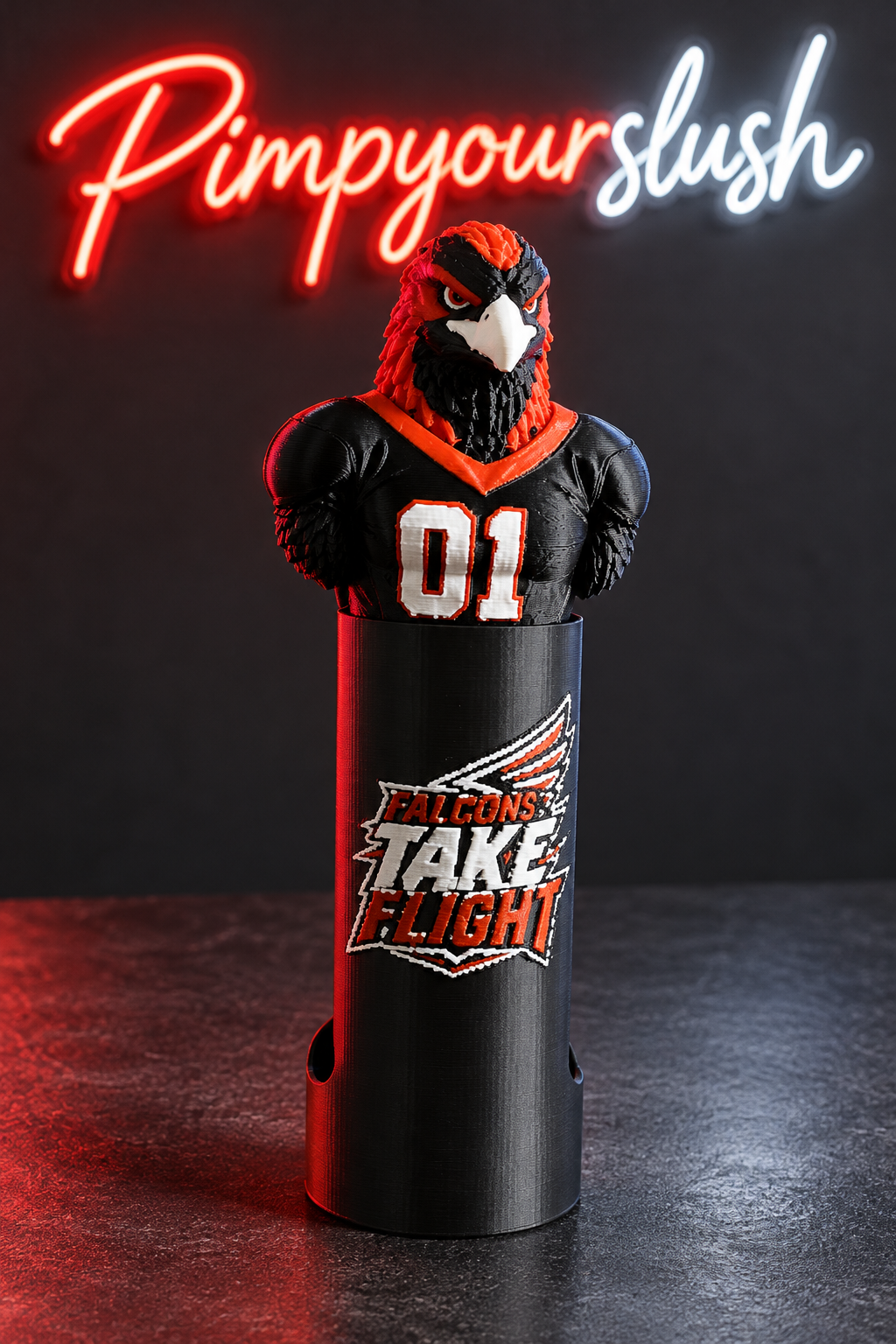 Manchon Falcons Take Flight complet avec mascotte hors machine