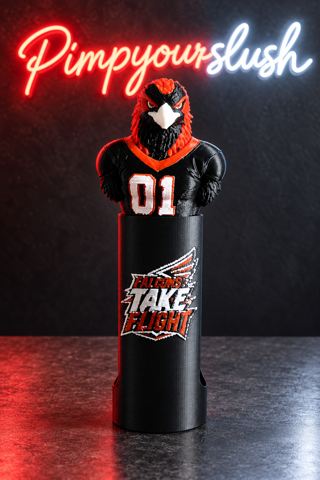 Manchon Falcons Take Flight complet avec mascotte hors machine