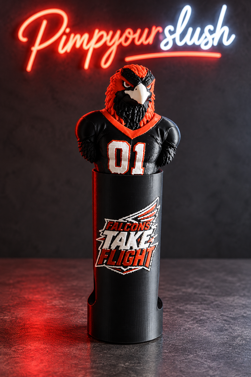 Manchon Falcons Take Flight complet avec mascotte hors machine