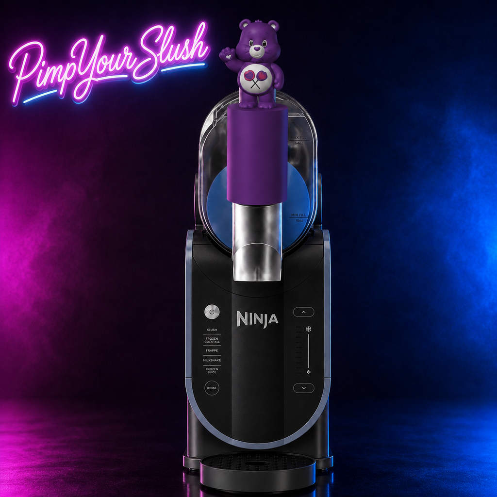 Manchon Ours aux sucettes installé sur Ninja Slush, vue de face