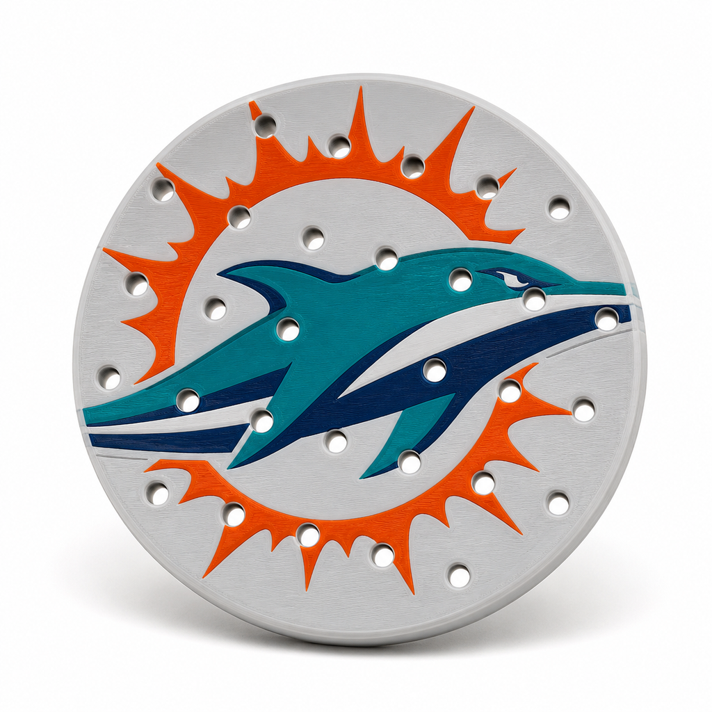 CLASSIC 4/5 – Égouttoir Miami Dolphins – vue sur fond blanc