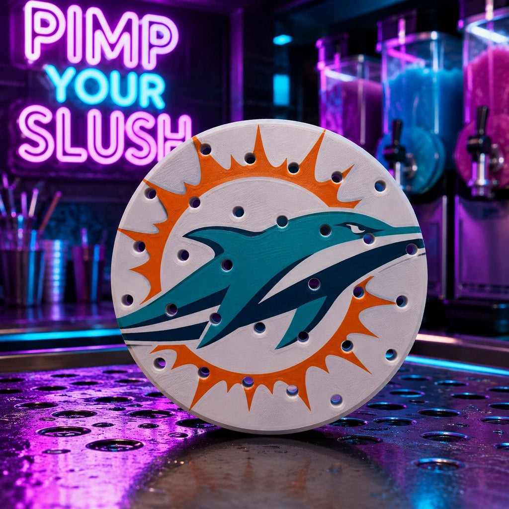 CLASSIC 1/5 – Égouttoir Miami Dolphins – fond néon