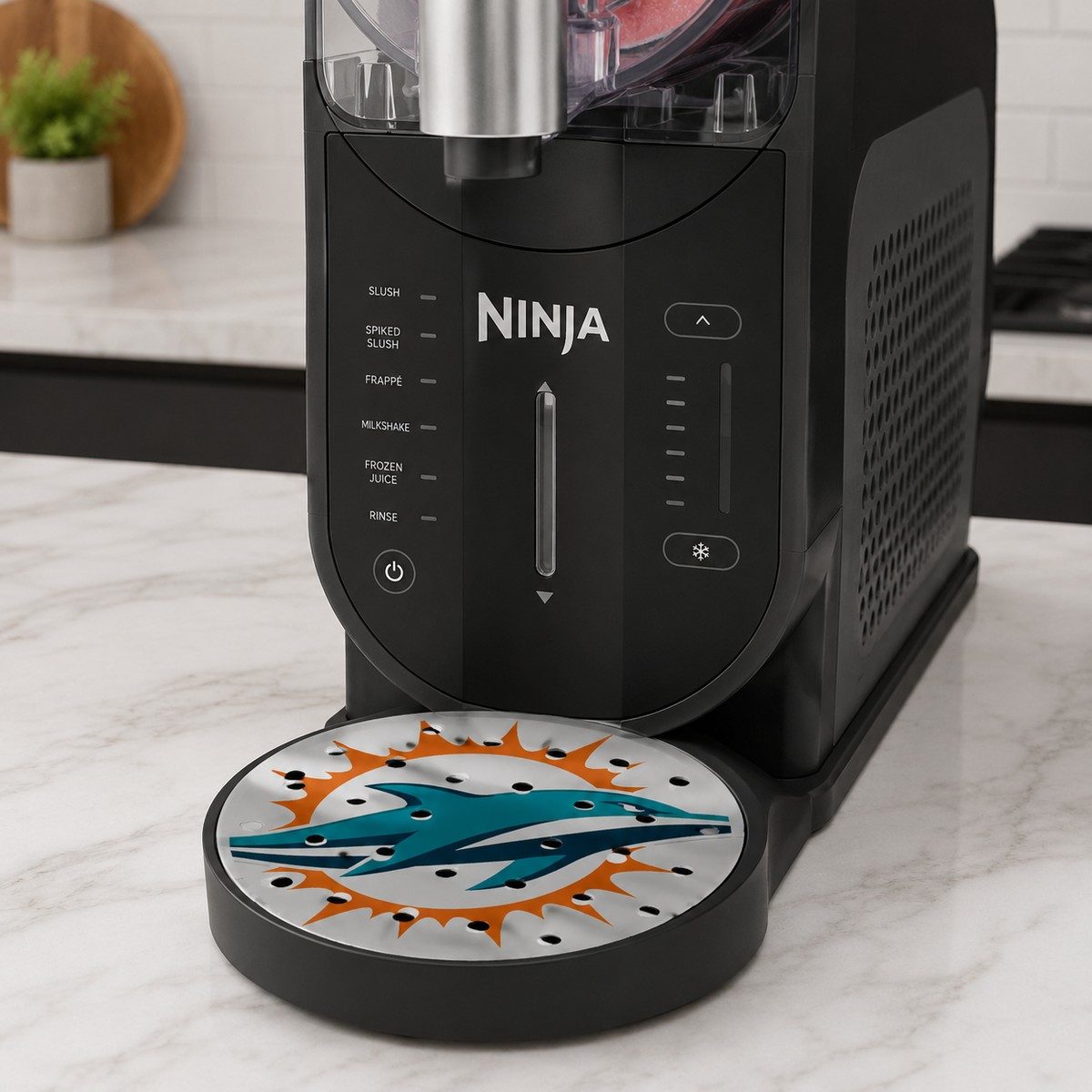 CLASSIC 2/5 – Égouttoir Miami Dolphins – sur machine Ninja Slush