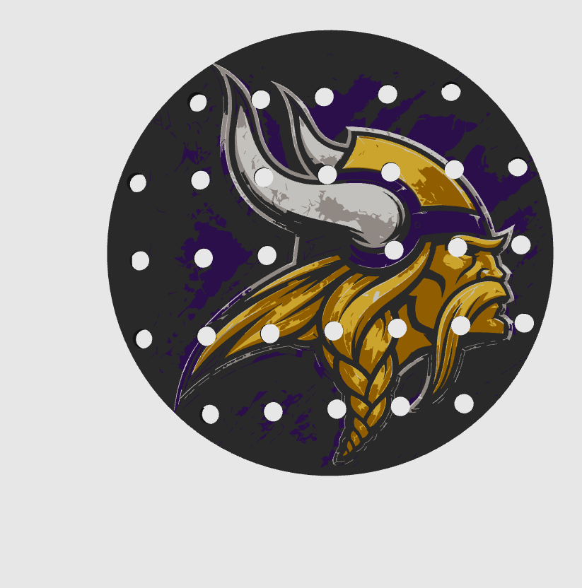 CLASSIC 4/5 – Égouttoir Minnesota Vikings – vue sur fond blanc