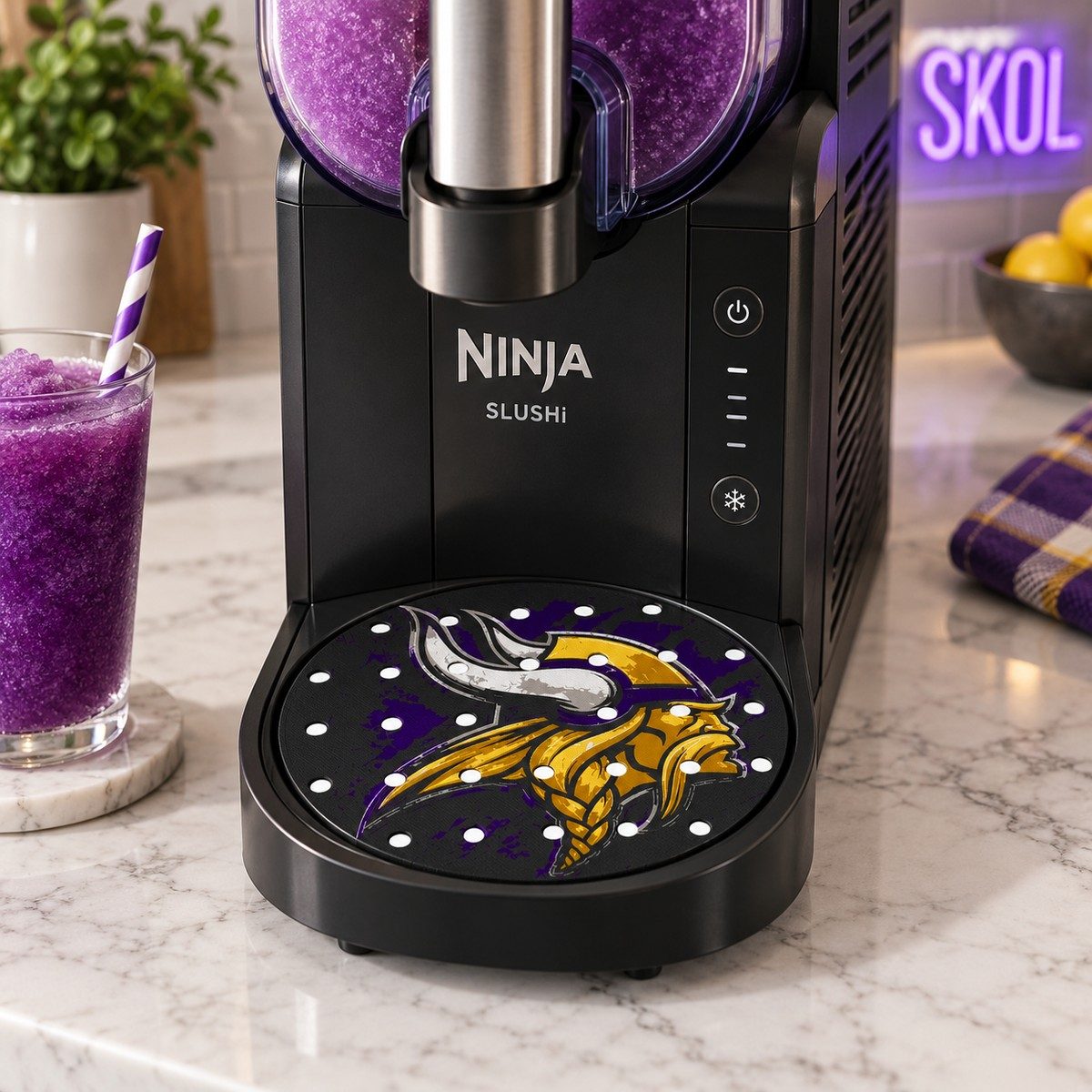 CLASSIC 2/5 – Égouttoir Minnesota Vikings – sur machine Ninja Slush