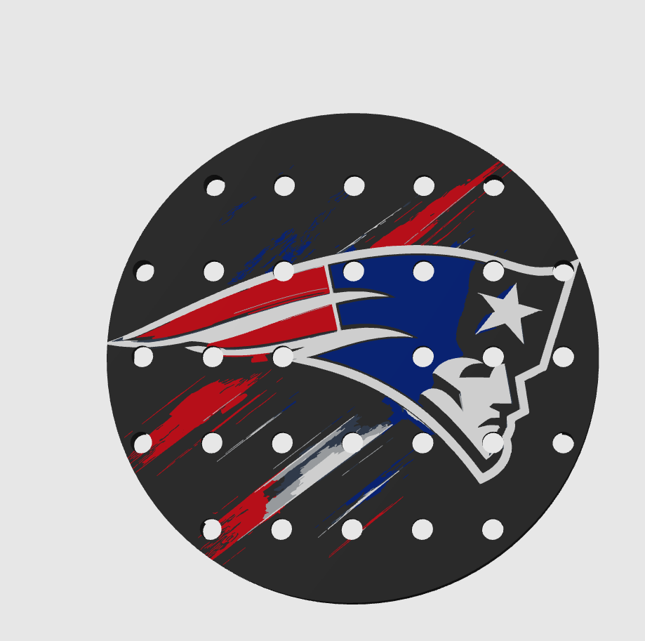 CLASSIC 4/5 – Égouttoir New England Patriots – vue sur fond blanc