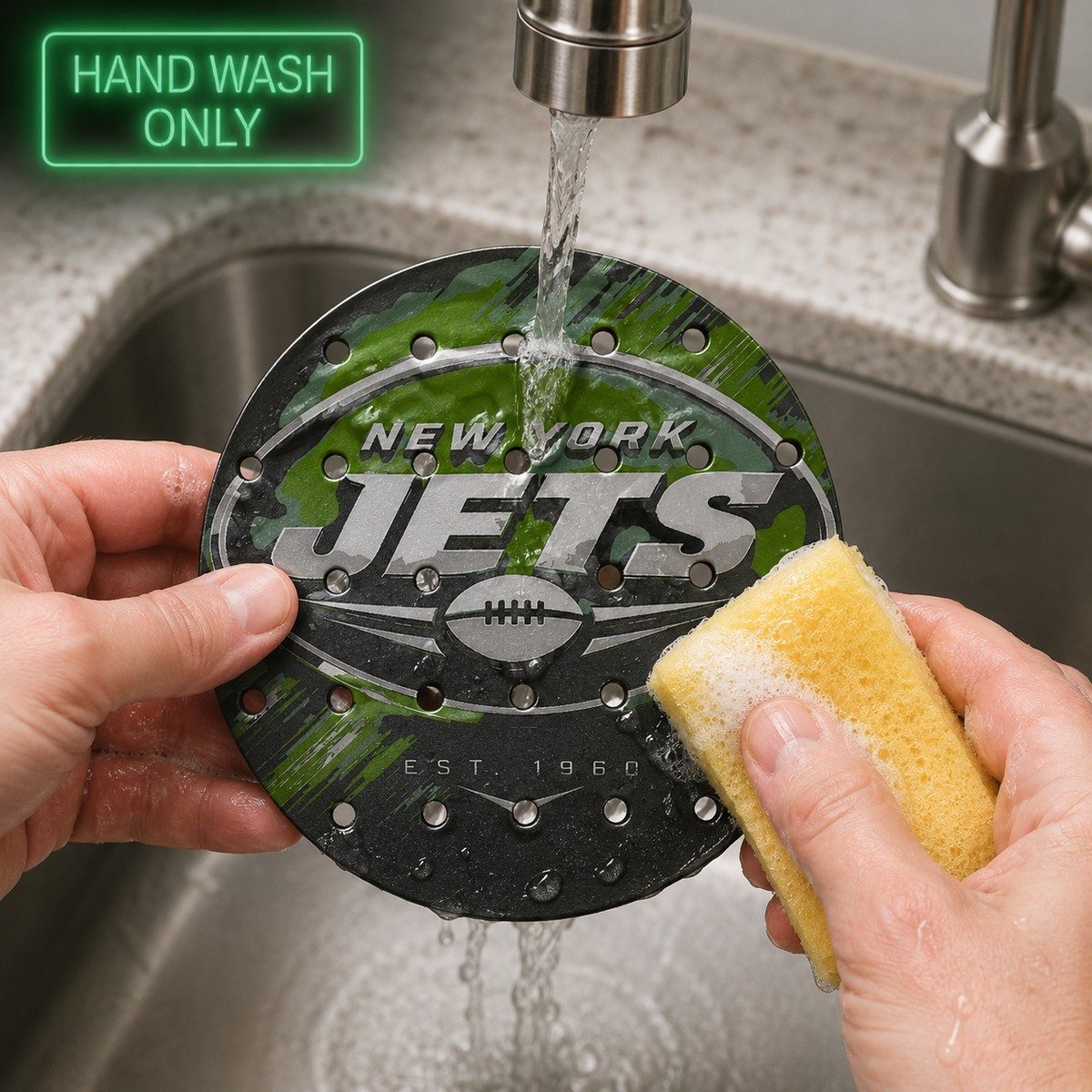 CLASSIC 5/5 – Égouttoir New York Jets – lavage à la main