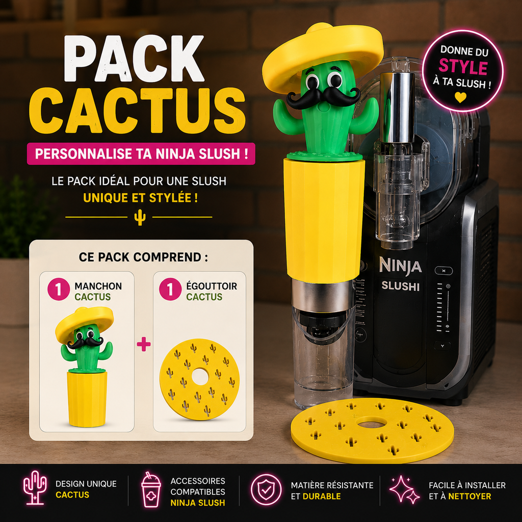 ninja slushi handle covers cactus  +drip tray insert