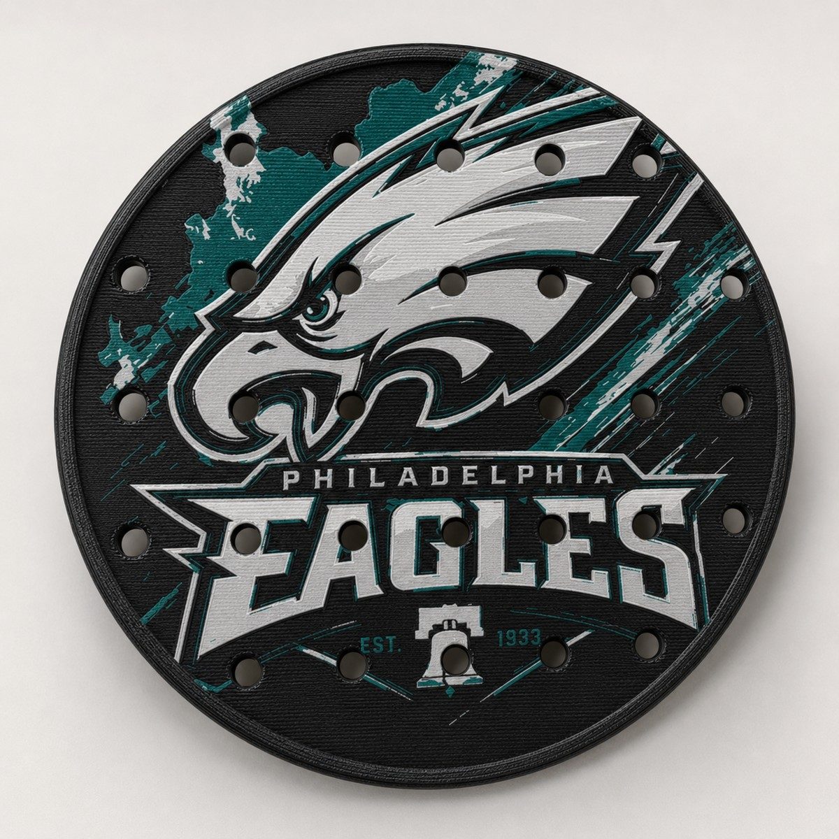 CLASSIC 3/5 – Égouttoir Philadelphia Eagles – vue rapprochée
