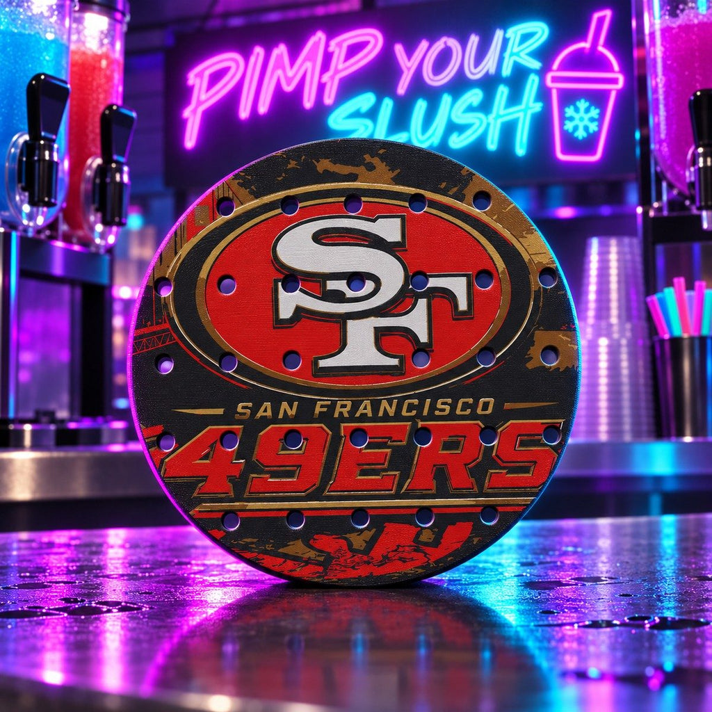 CLASSIC 1/5 – Égouttoir San Francisco 49ers – fond néon