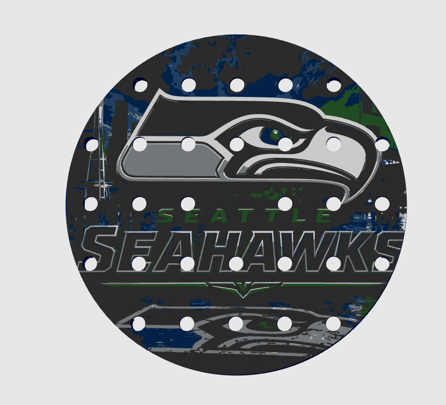 CLASSIC 4/5 – Égouttoir Seattle Seahawks – vue sur fond blanc