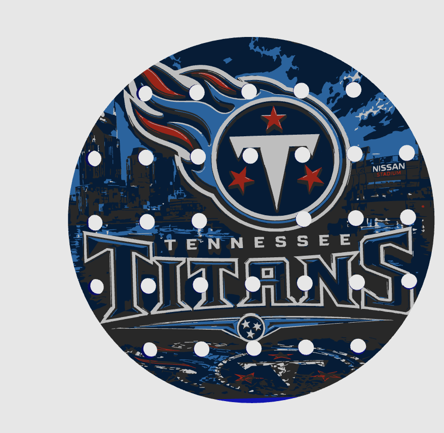 CLASSIC 4/5 – Égouttoir Tennessee Titans – vue sur fond blanc